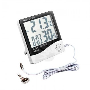 Buy Large Screen Thermohygrometer with Probe ✔