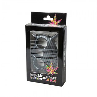 Knuckle Bubbler Carbon Print Pipe