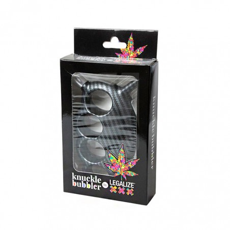 Knuckle Bubbler Carbon Print Pfeife