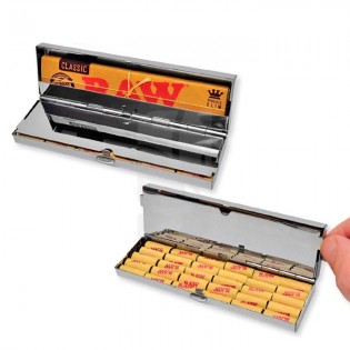 caja metal para guardar papel de liar