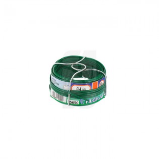 Green plastic-coated wire with dispenser 4mm x 50 m.