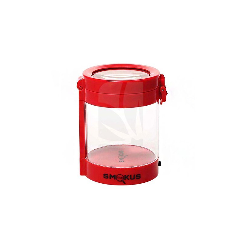 Smokus Focus Middleman Red Indica Storage Jar Smokus Focus Middleman Red Indica Storage Jar