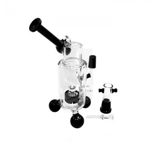 Pipa Oiler 9 Black de D-Lux con vidrio de borosilicato