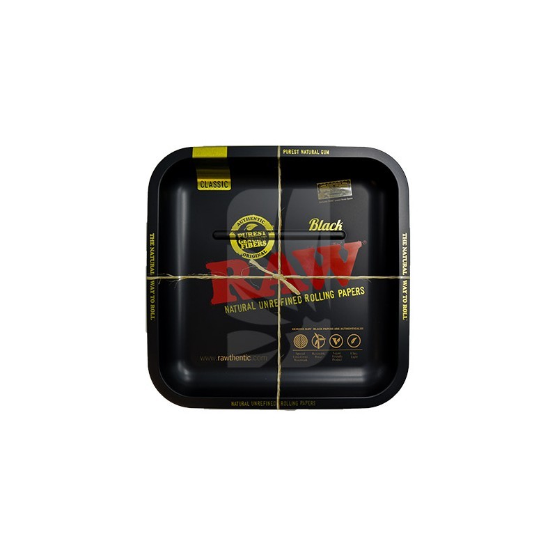 RAW Square Black Rolling Tray RAW Square Black Rolling Tray