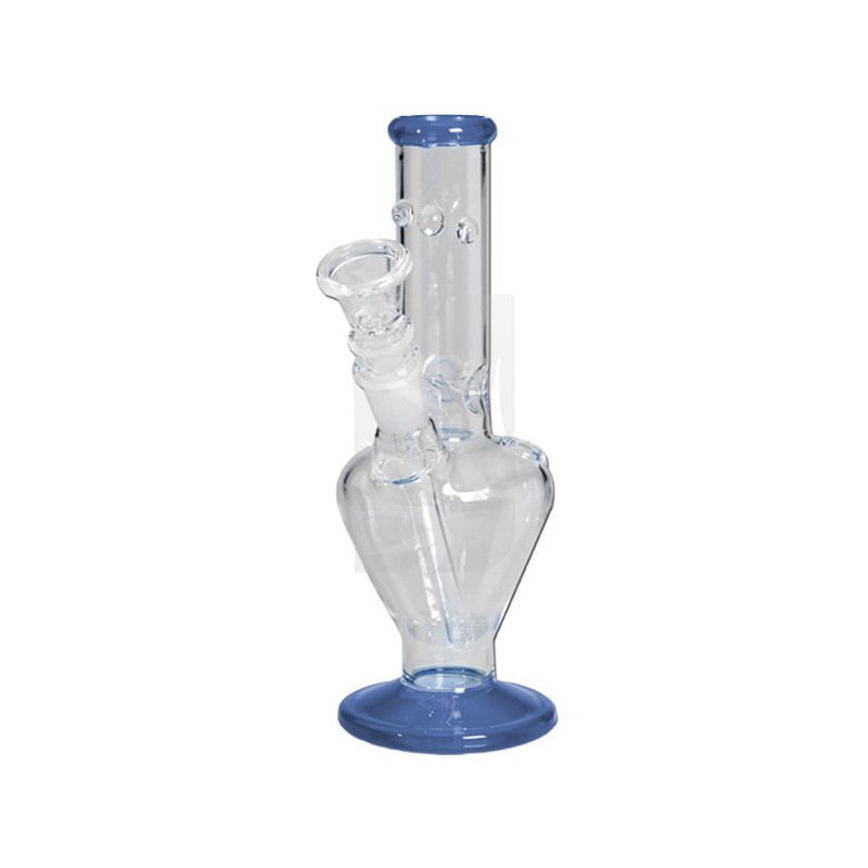 Bong de Vidro Ice Mini Transparente/Azul