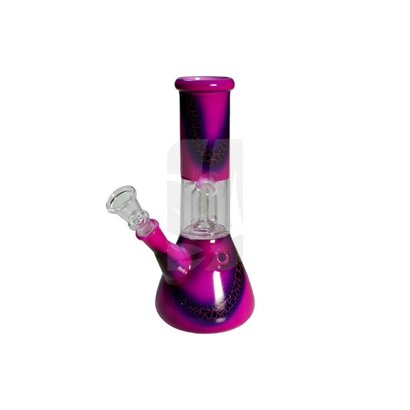 Bong con Ghiaccio e Percolatore a Cupola Fucsia