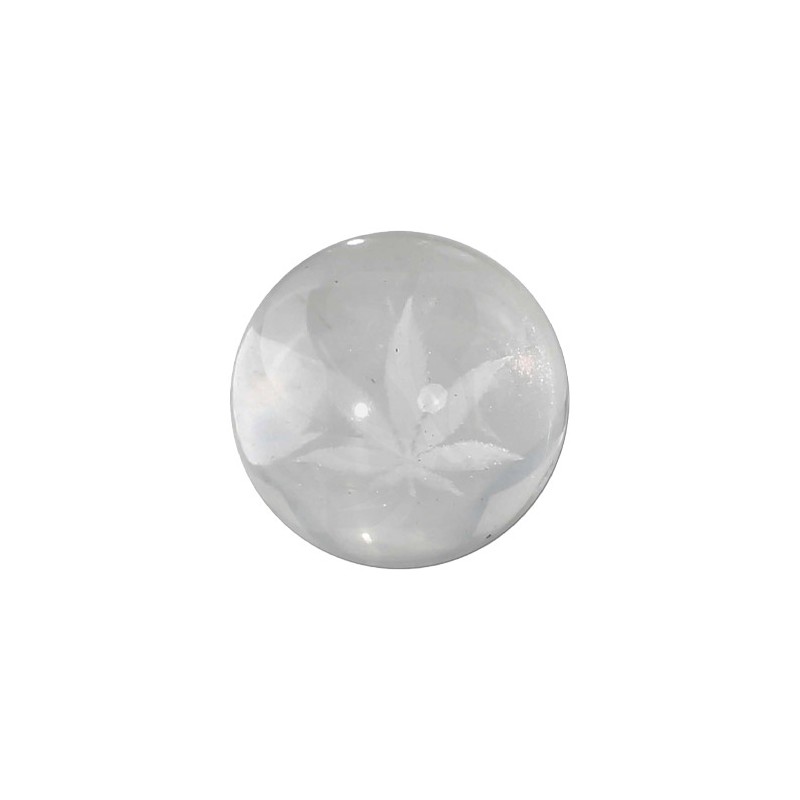 Quartz Crystal Cover with Leaf