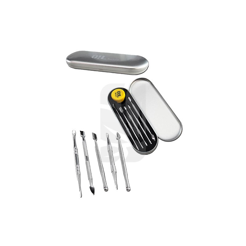 Oil-Dabber-Set Black Leaf
