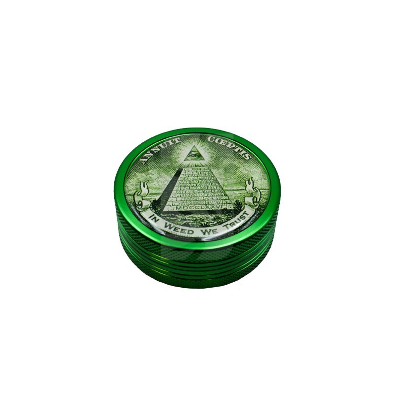 Grinder 2 partes In Weed we Trust 50 mm. Grinder 2 partes In Weed we Trust 50 mm.