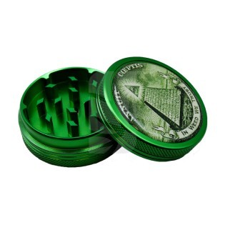 Grinder en aluminium en 2 parties In Weed we Trust 50 mm.