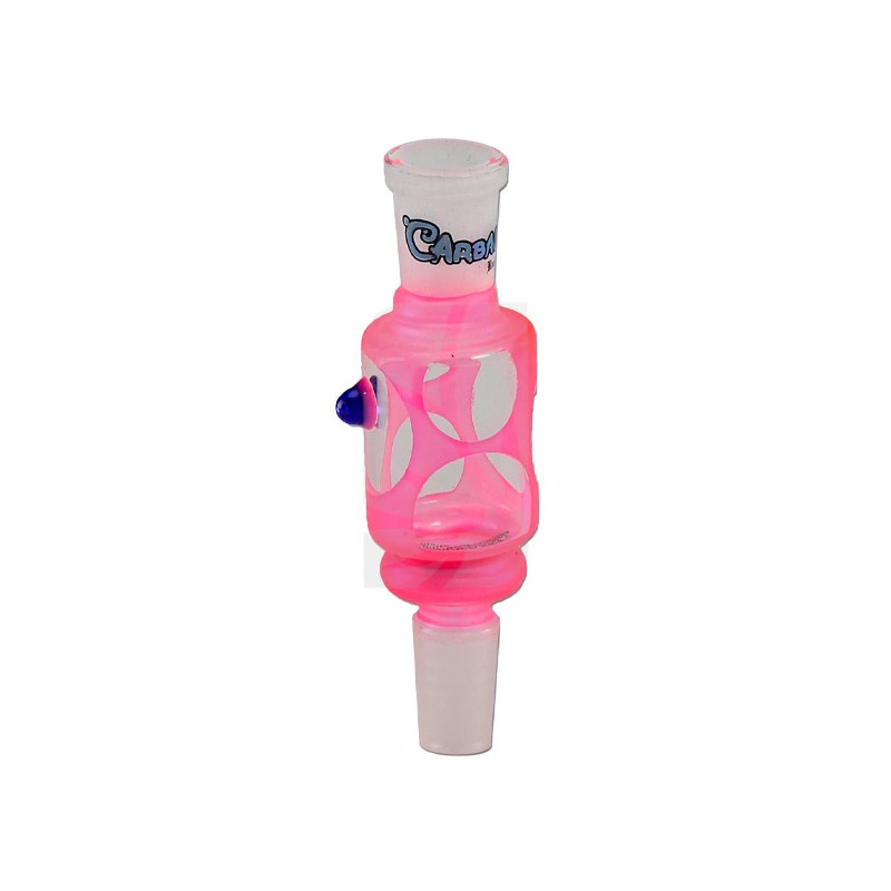 Adattatore bong rosa maschio da 19 mm.
