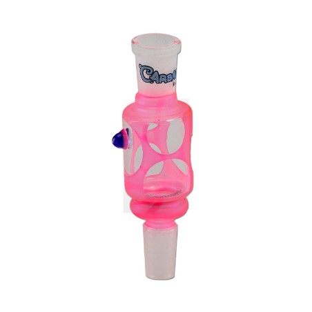 Adaptador de bong rosa macho 19 mm.