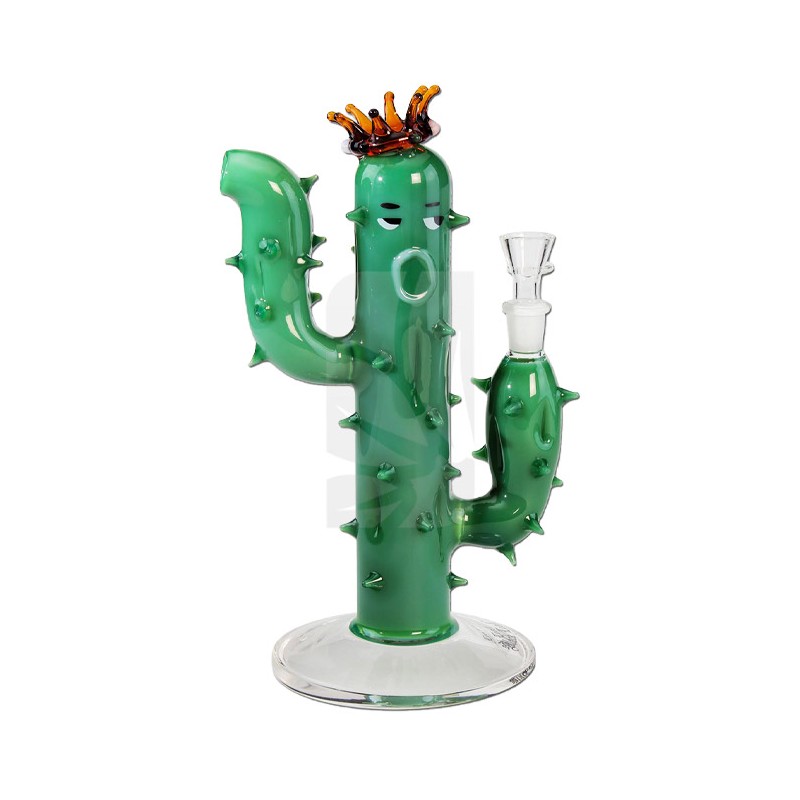 Pipe en borosilicate Cactus vert