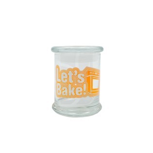 Marijuana Storage - M Pop-Top Glass Jar 420 Let's Bake