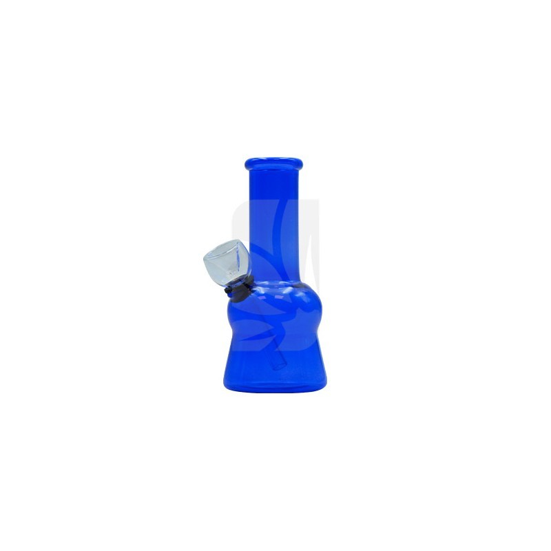 Mini bong in vetro Trasparente Blu