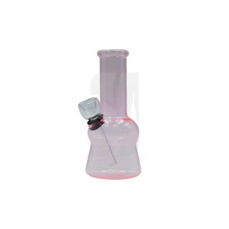 Bong mini de cristal Transparente Rosa