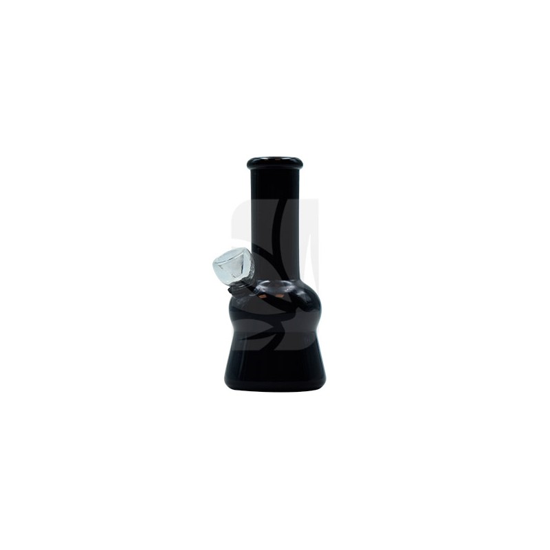 Bong mini de cristal Transparente Negro Bong mini de cristal Transparente Negro