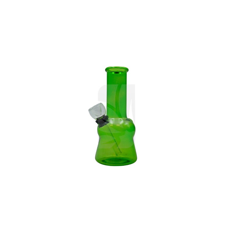 Bong mini de cristal Transparente Verde