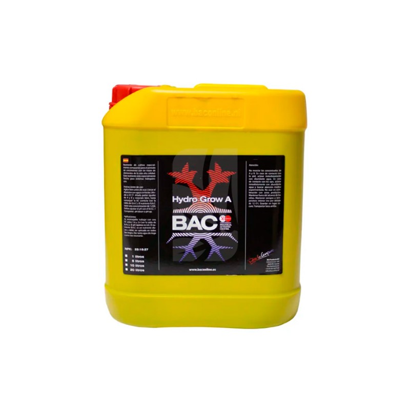 Hydro Grow A de 5 Litros BAC Hydro Grow A de 5 Litros BAC
