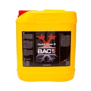 5 liter Hydro Grow B BAC Fertilizer Bottle