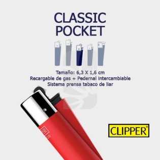 MECHERO CLIPPER POCKET TRASLUCIDO