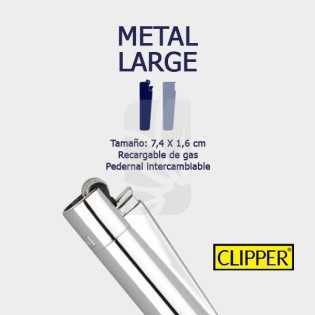 Mechero Clipper Metal Deep Blue