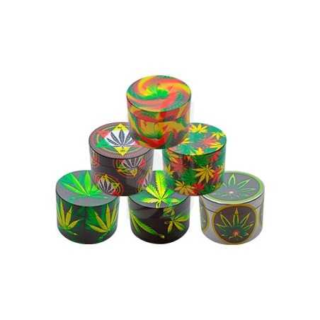 Grinder Metal Glowdark Leaf1 de 52 mm.