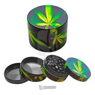 Grinder Metal Glowdark Leaf1 de 52 mm.