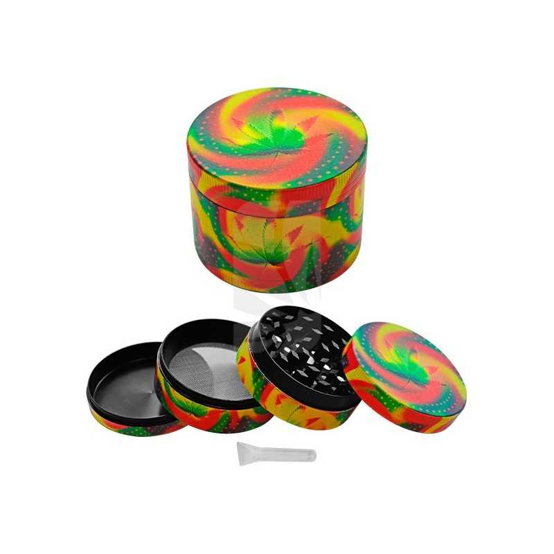 Grinder Metal Glowdark Leaf1 de 52 mm. Grinder Metal Glowdark Leaf1 de 52 mm.
