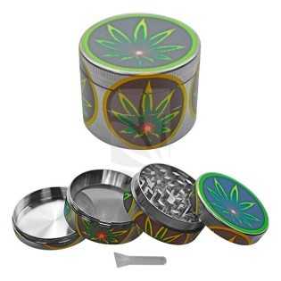 Grinder Metal Glowdark Leaf1 hoja