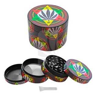 Grinder Metal Glowdark Leaf1 estrella