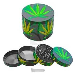Grinder Metal Glowdark Leaf1 verde