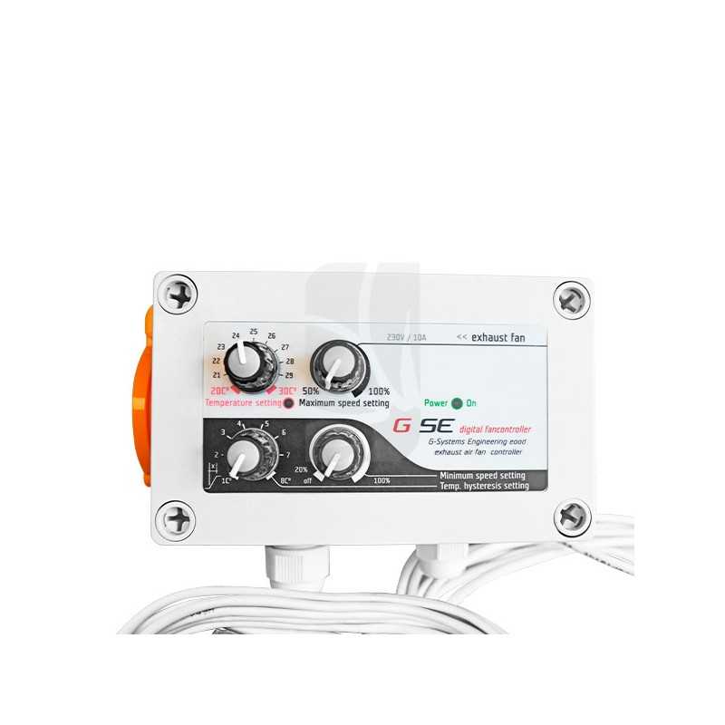 Controlador de histéresis y temperatura (10A) 1 Fan GSE