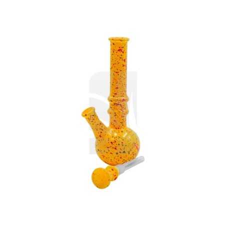 Bong cónico de vidrio color caja 17 cm.