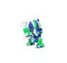 Bong de Silicona Verde, azul y blanco R2 14 cm. Bong de Silicona Verde, azul y blanco R2 14 cm.