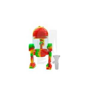 Bong de R2-D2 Rasta en Silicona y Cristal de 14 cm.