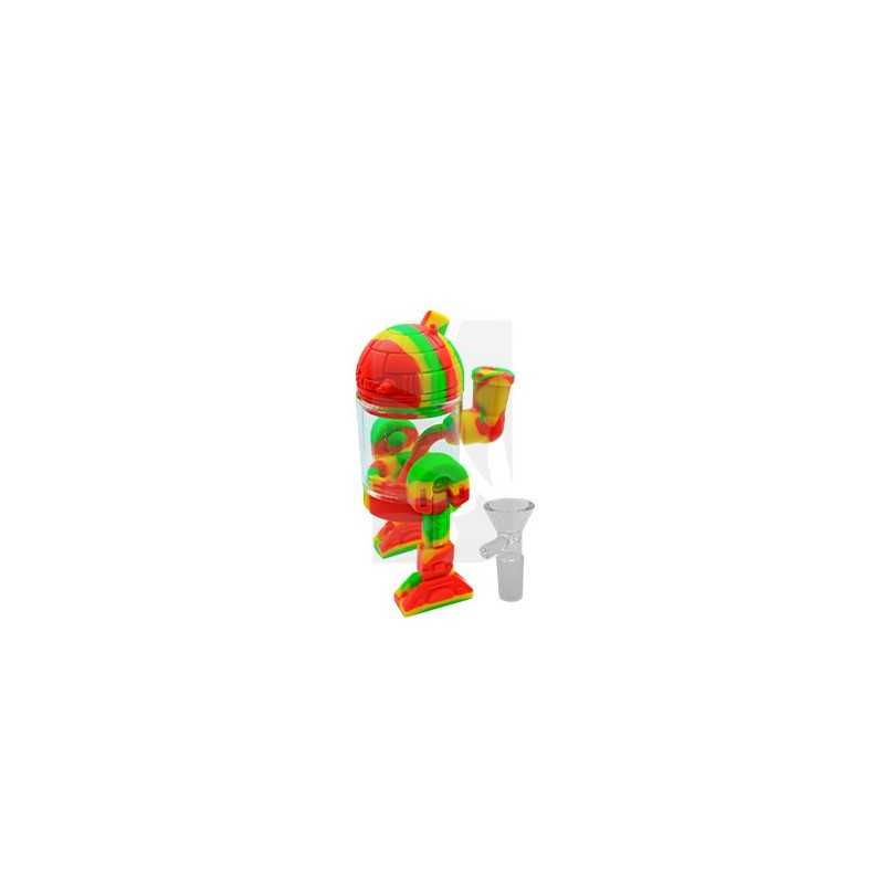 Rasta R2 Silicone and Glass Bong – 14 cm