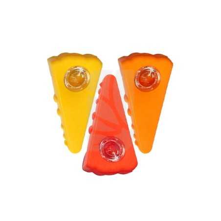 Pipa Silicona Pizza Slide 1 unidad