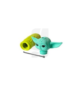 Pipa Baby Yoda Mini de Silicona mejor precio con dabber