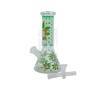 Bong in Vetro 20 cm Fluo Foglie Bong in Vetro 20 cm Fluo Foglie