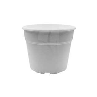 Buy White Round Pot 12 Liters 30 x 25 cm.