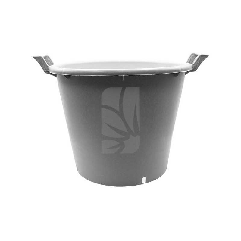 Maceta redonda blanca 50 Litros 50 x 38 cm.
