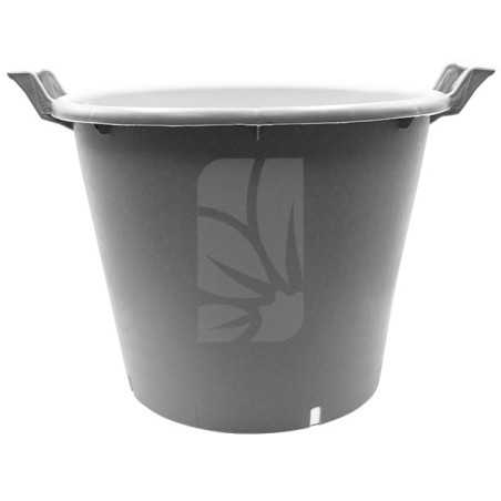 Maceta redonda blanca 50 Litros 50 x 38 cm.