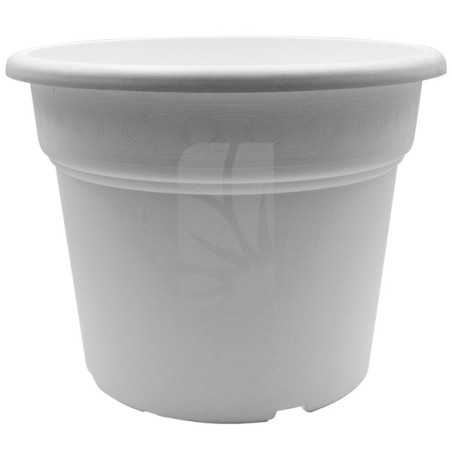 Maceta redonda blanca 65 Litros 56 x 43 cm.