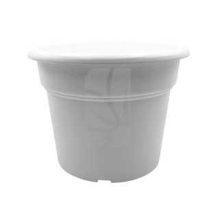 Maceta redonda blanca 25 Litros 40 x 31 cm.