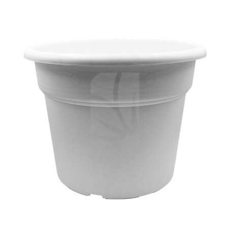 Maceta redonda blanca 45 Litros 50 x 38 cm.