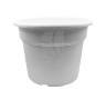Maceta redonda blanca 45 Litros 50 x 38 cm.