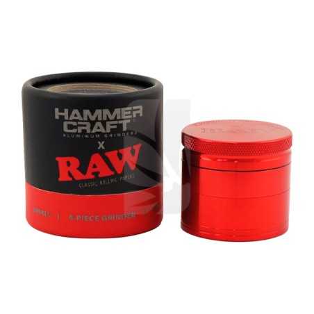 Grinder RAW M Hammercraft Rojo 4 partes
