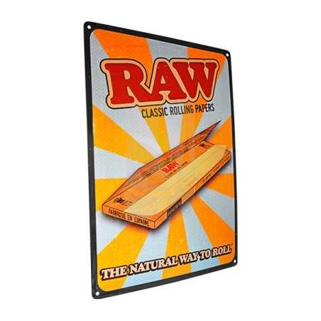 RAW Retro Metal Sign