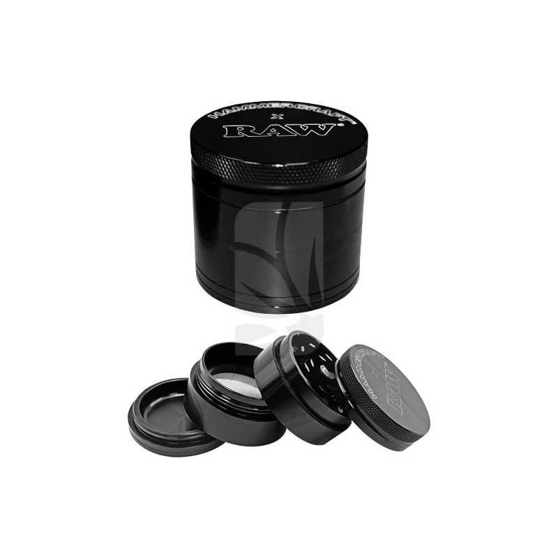 Grinder RAW S X Hammercraft Negro 4 partes Grinder RAW S X Hammercraft Negro 4 partes